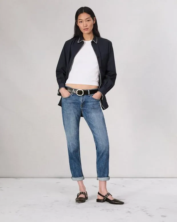 Women Jeans Rag and Bone Dre Boyfriend Jean Vintage Stretch Denim Julienne