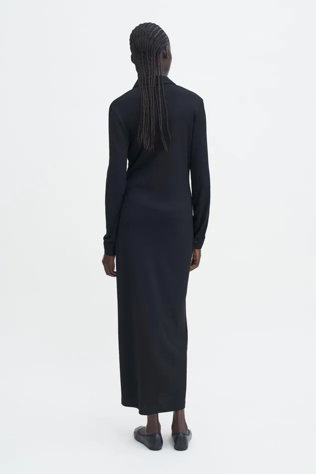 Women Jersey Shirt Dress Black Filippa K Dresses