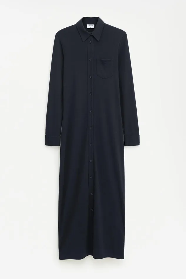 Women Jersey Shirt Dress Black Filippa K Dresses