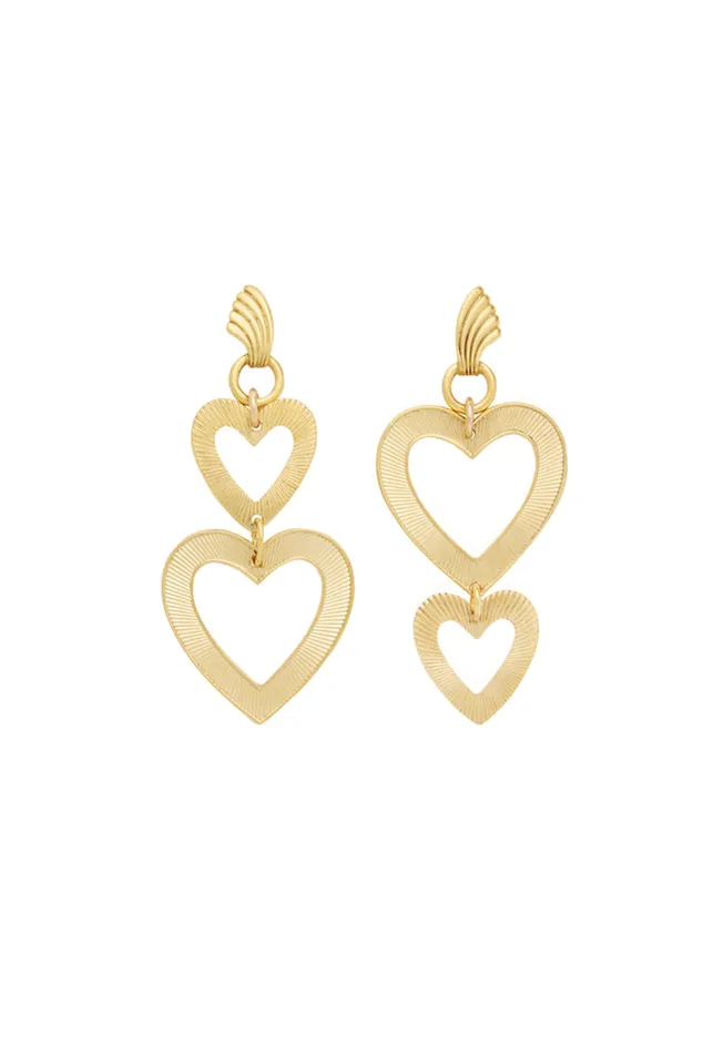 Women Jewelry LoveShackFancy BrinkerEliza Lover Earrings Gold