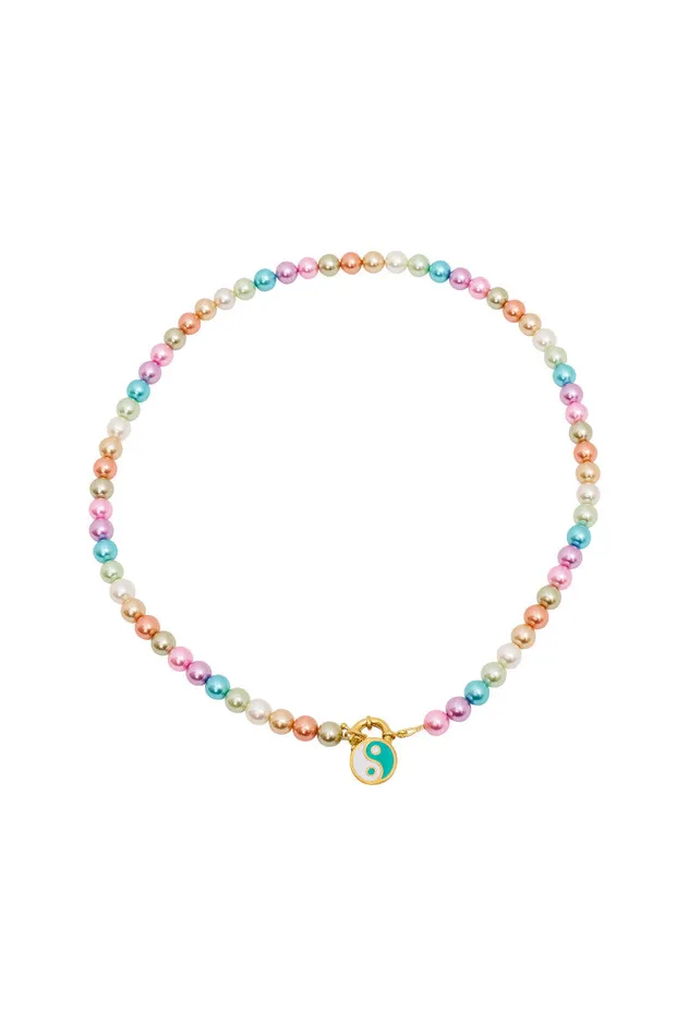 Women Jewelry LoveShackFancy Hypso Yin Yang Necklace Multi