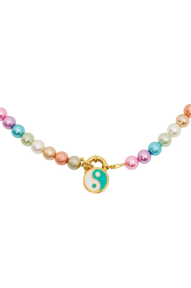 Women Jewelry LoveShackFancy Hypso Yin Yang Necklace Multi