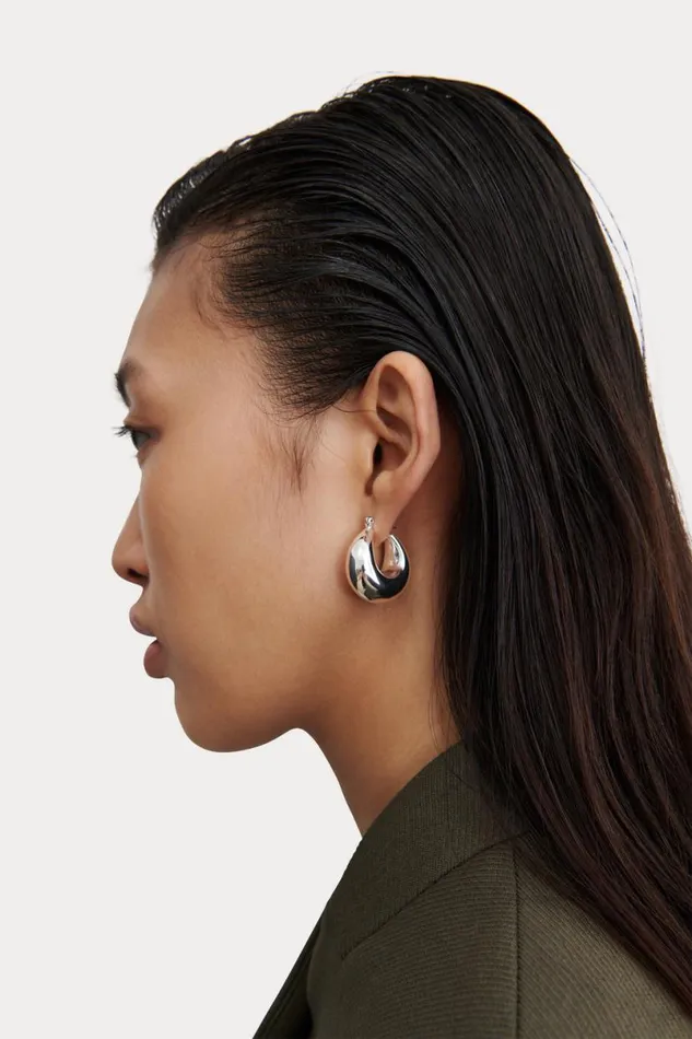 Women Jewelry Rachel Comey Omega Hoop Silver