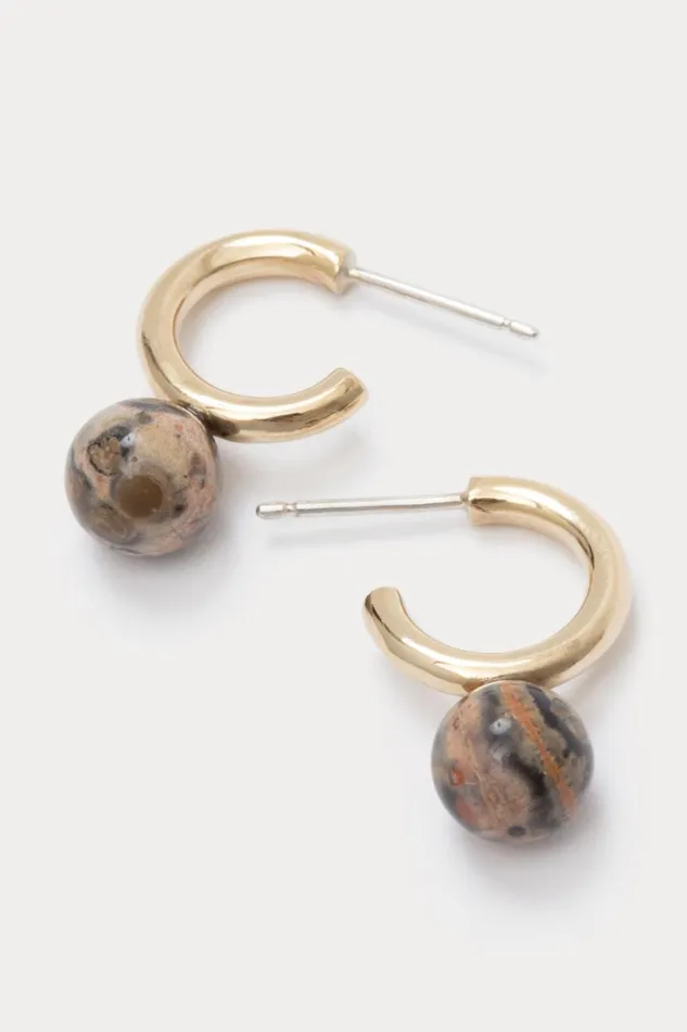 Women Jewelry Rachel Comey Quarry Small Asha Hoop Earring Pair Leopard Jasper Women Jewelry Rachel Comey Quarry Small Asha Hoop Earring Pair Leopard Jasper
