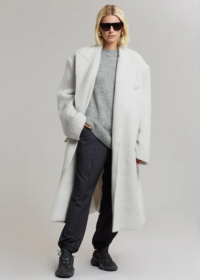 Women John Oversized Coat 8211 Birch The Frankie Shop Outerwear