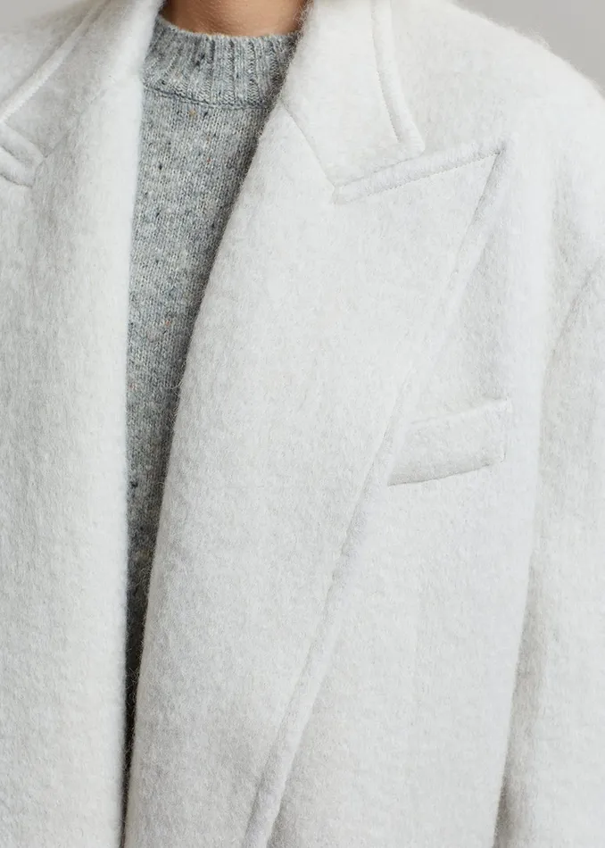 Women John Oversized Coat 8211 Birch The Frankie Shop Outerwear