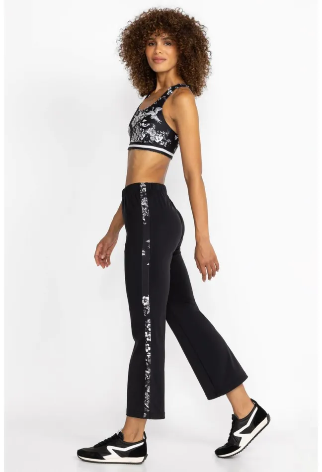Women Johnny Was Bottoms Dreamer Flare Ankle Pant Black Beauty