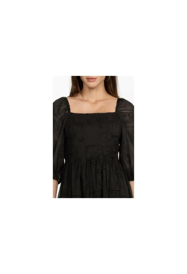 Women Johnny Was Dresses Ella Mini Dress Black