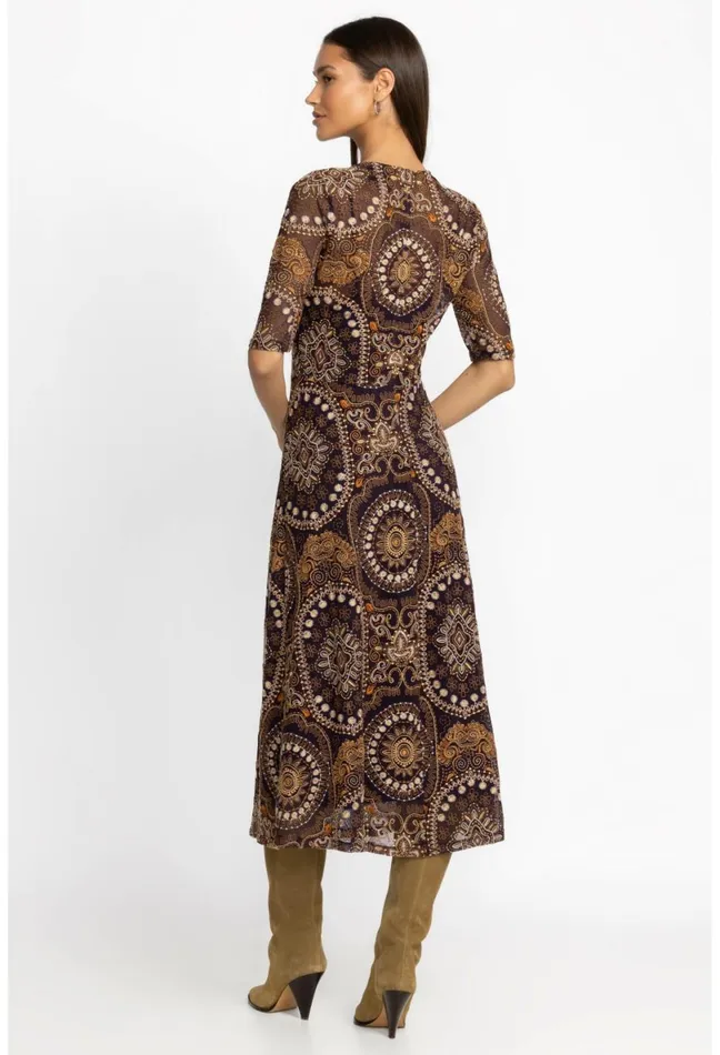 Women Johnny Was Dresses Loving Is Easy Mesh Midi Dress Multi