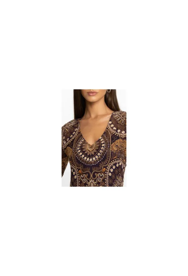 Women Johnny Was Dresses Loving Is Easy Mesh Midi Dress Multi