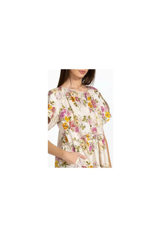 Women Johnny Was Dresses Magnolia Tiered Mini Dress Multi