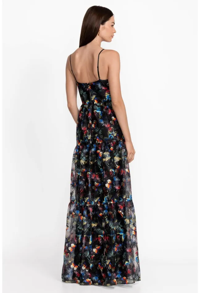 Women Johnny Was Dresses Papillon Embroidered Maxi Dress Papillon
