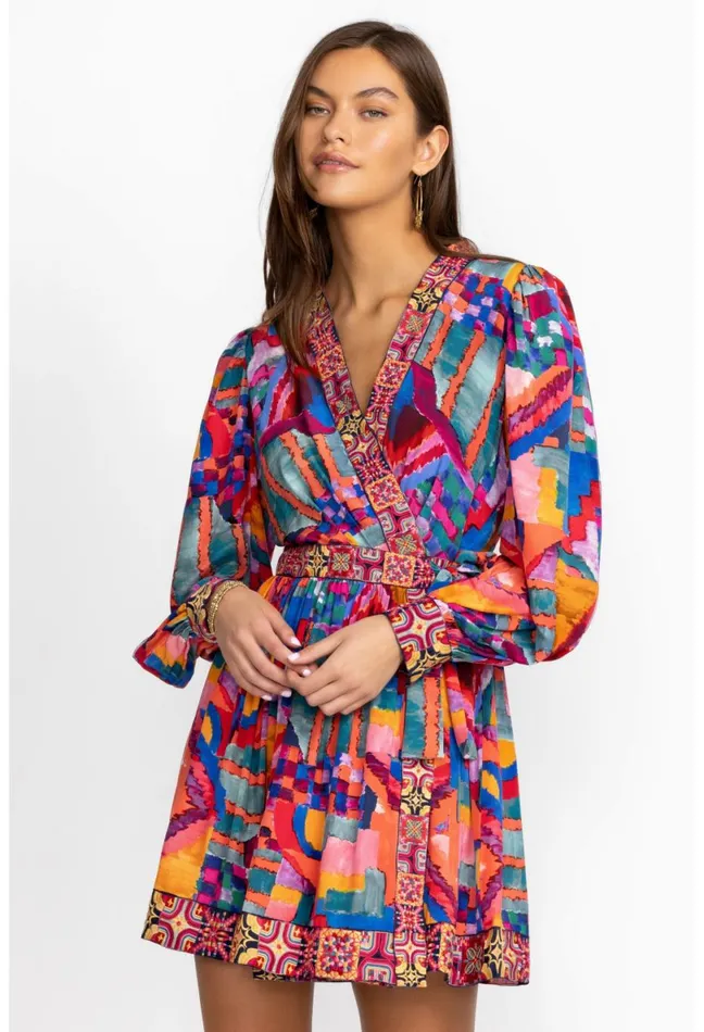 Women Johnny Was Dresses Summer Daydream Silk Mini Dress Summer Daydream