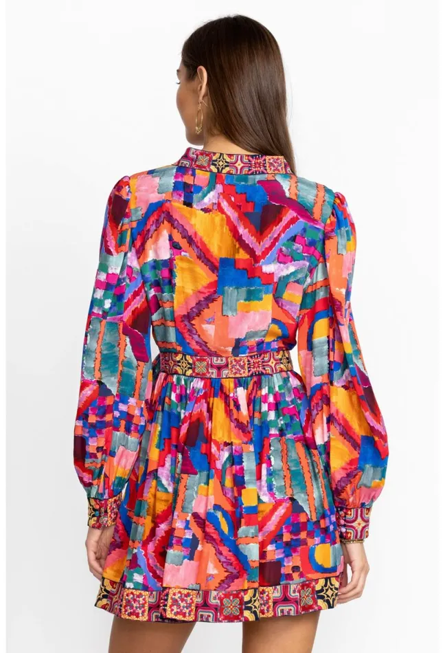 Women Johnny Was Dresses Summer Daydream Silk Mini Dress Summer Daydream