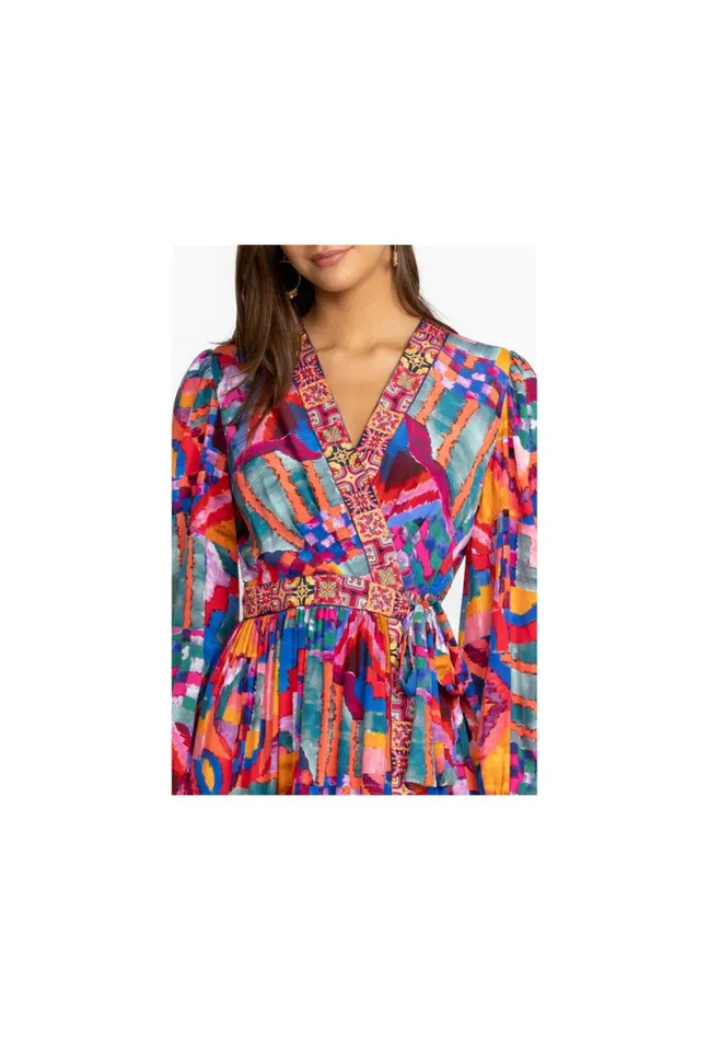 Women Johnny Was Dresses Summer Daydream Silk Mini Dress Summer Daydream