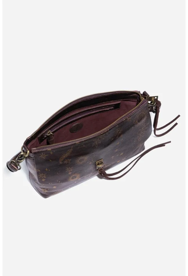 Women Johnny Was Handbags Asteria Italian Leather Shoulder Bag Barolo