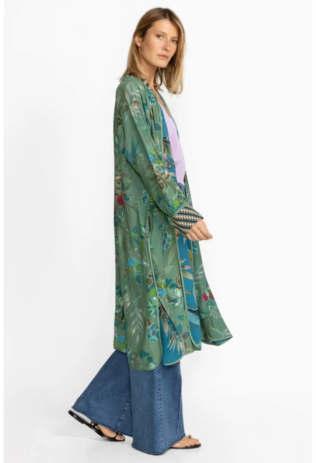 Women Johnny Was Kimonos Lagoon Harmony Kimono Reversible Lagoon