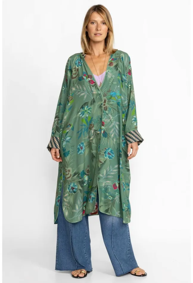 Women Johnny Was Kimonos Lagoon Harmony Kimono Reversible Lagoon