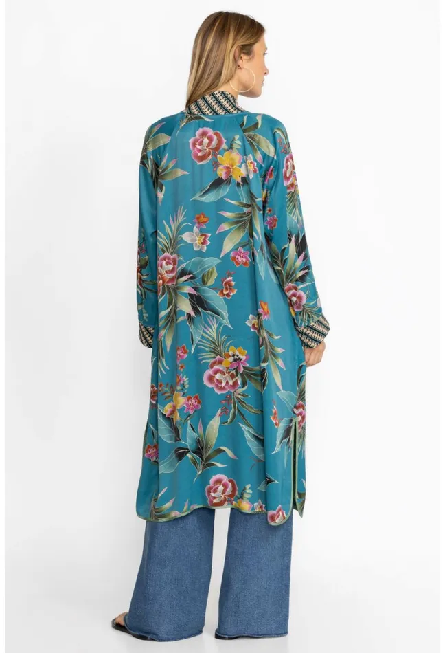 Women Johnny Was Kimonos Lagoon Harmony Kimono Reversible Lagoon