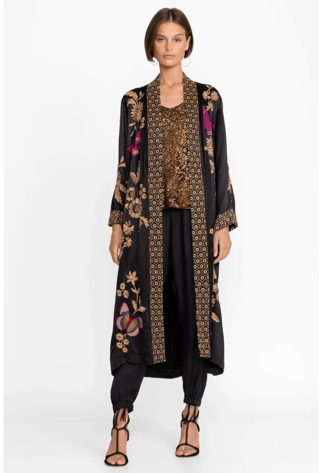Women Johnny Was Kimonos Nova Kimono Coat Black