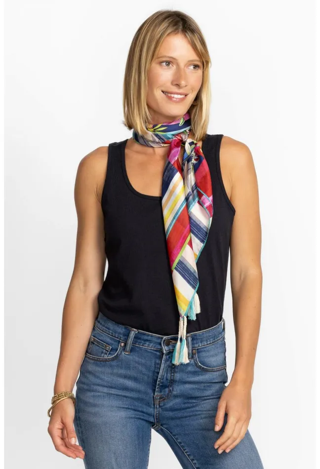 Women Johnny Was Scarves Summer Stripe Scarf Summer Stripe