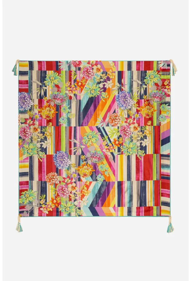 Women Johnny Was Scarves Summer Stripe Scarf Summer Stripe