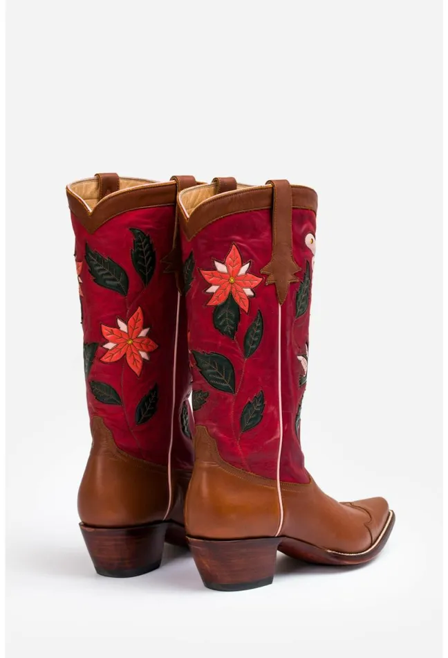Women Johnny Was Shoes Garden Cowboy Boot Red