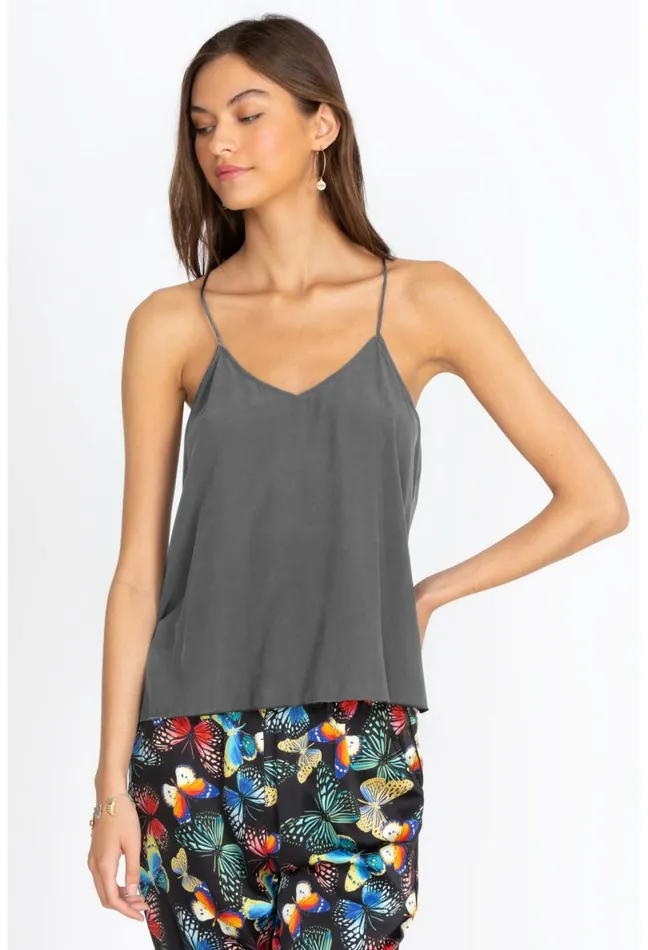 Women Johnny Was Slips and Camis Etta Cami Top Fog