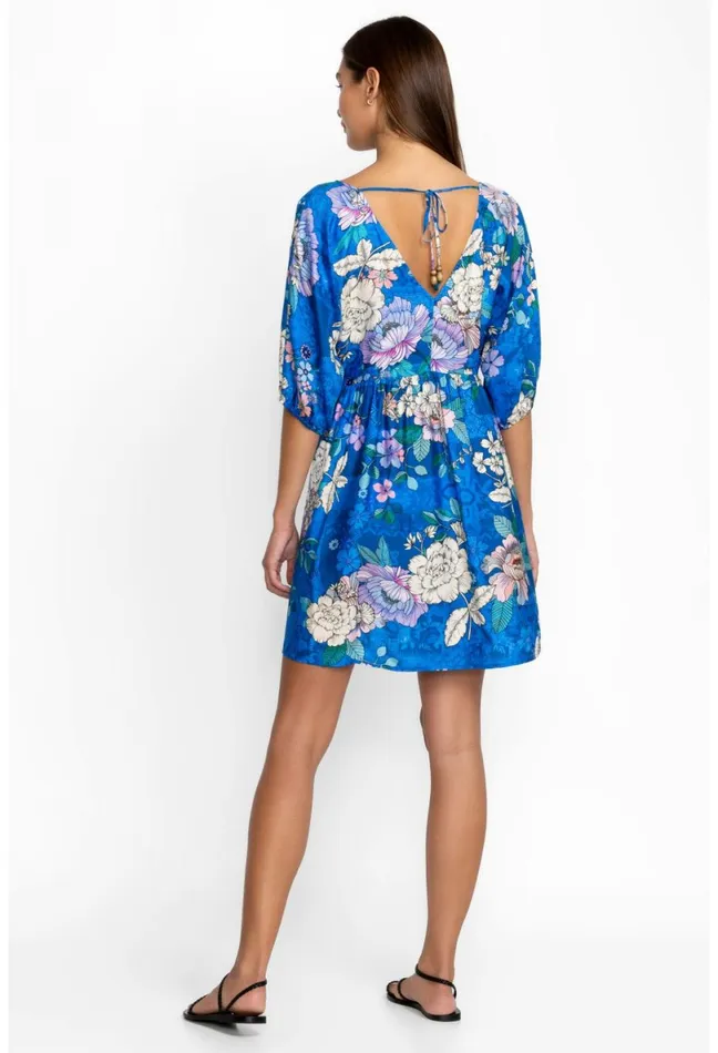 Women Johnny Was Swim and Resort Blue Dove ALine Coverup Blue Dove