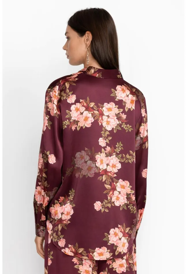 Women Johnny Was Tops Amanza Roll Sleeve Shirt Winonna