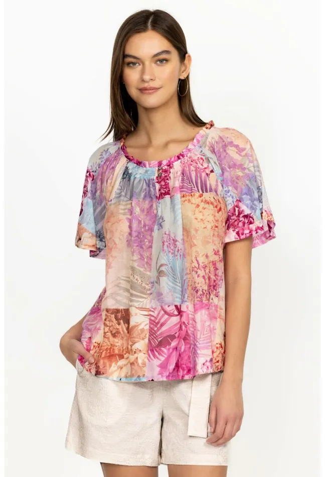 Women Johnny Was Tops Esme Peasant Blouse Bliss