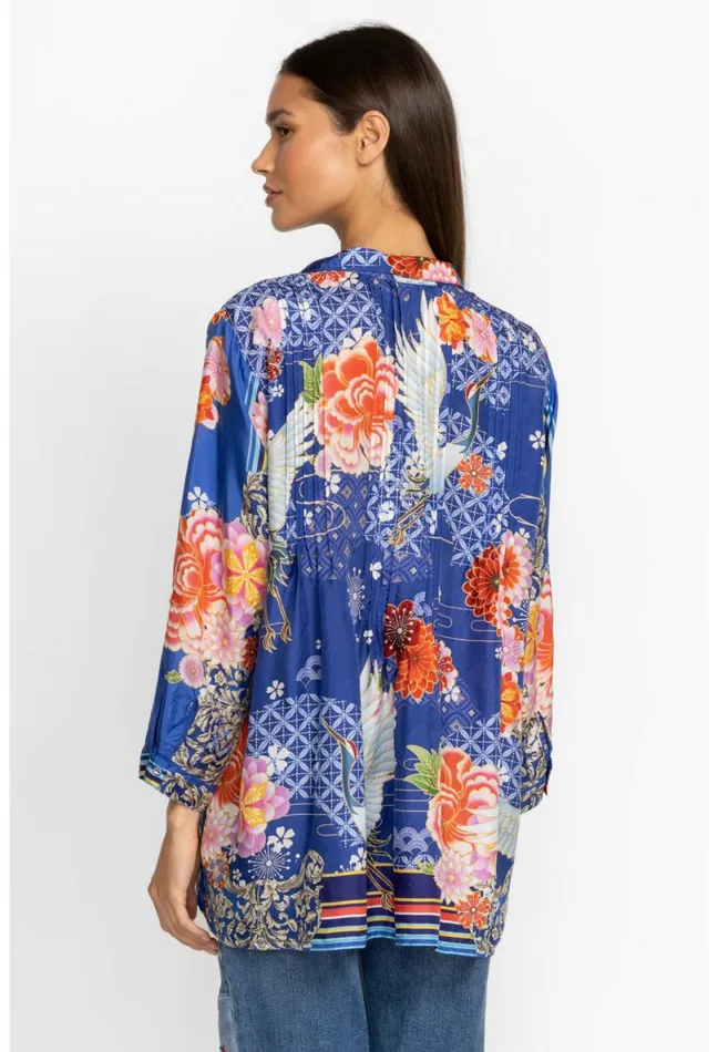 Women Johnny Was Tops Pajaro Coddi Tunic Pajaro