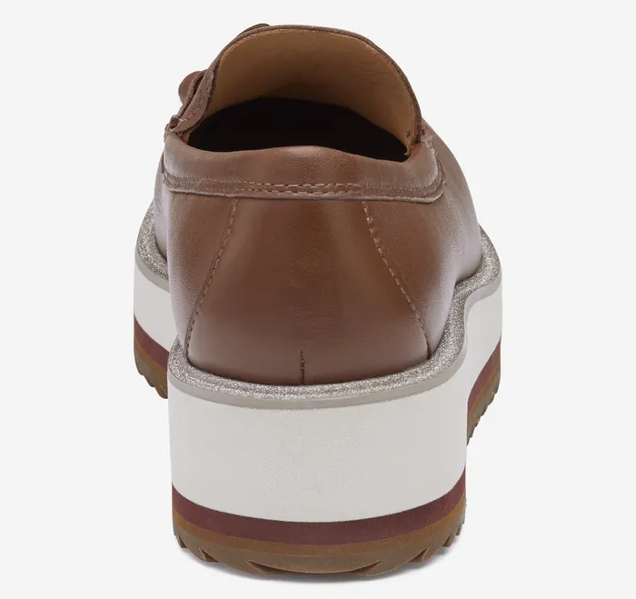 Women Johnston and Murphy Gracelyn Chain Loafer Cognac Glove Leather Women8217s Shoes