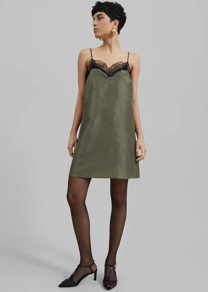 Women Julia Slip Dress 8211 Khaki The Frankie Shop Dresses