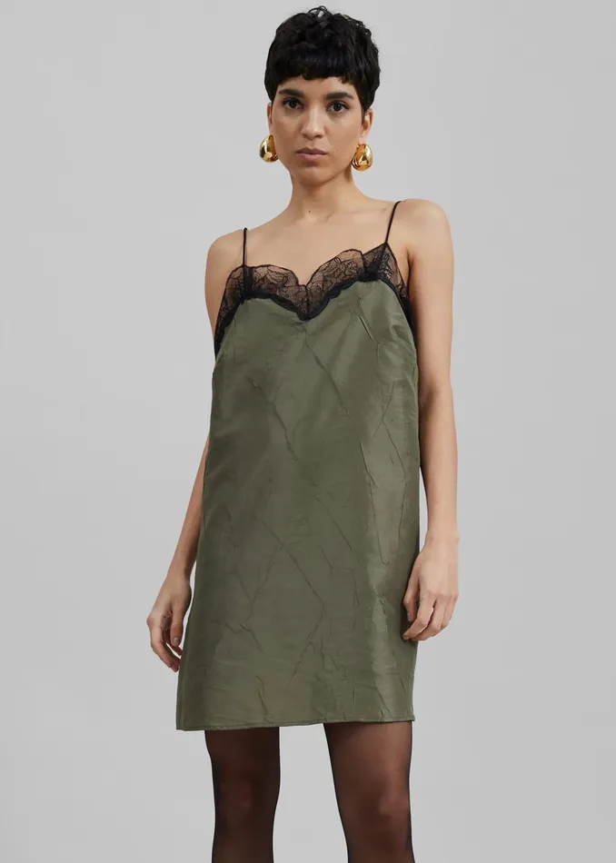 Women Julia Slip Dress 8211 Khaki The Frankie Shop Dresses