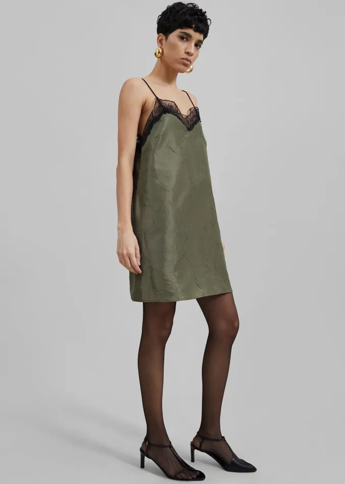 Women Julia Slip Dress 8211 Khaki The Frankie Shop Dresses