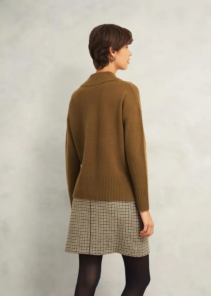 Women Jumpers and Cardigans Hobbs Becky Wool Blend Jumper Toffee