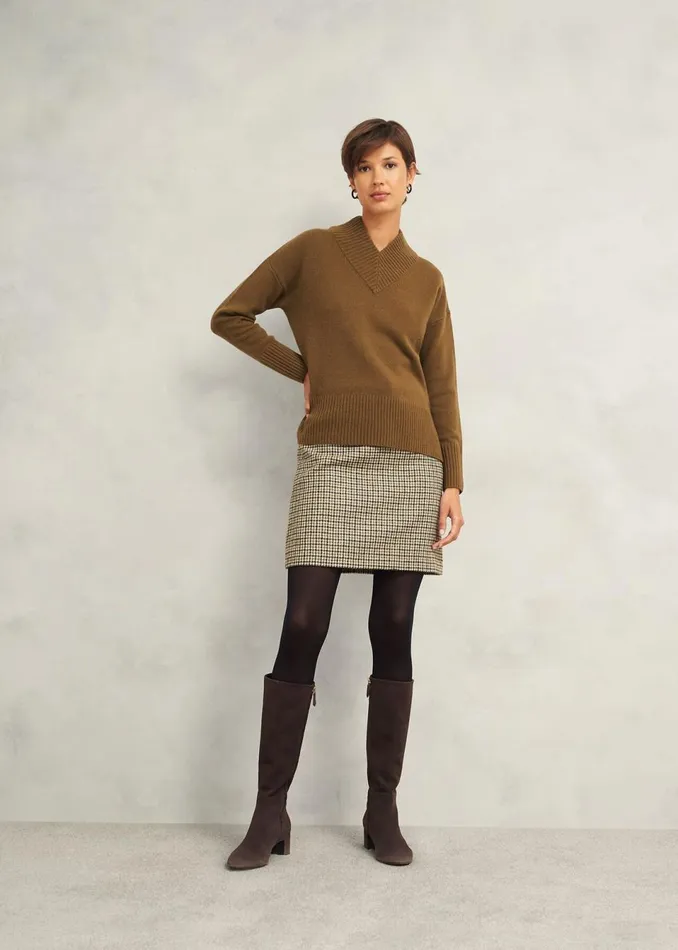 Women Jumpers and Cardigans Hobbs Becky Wool Blend Jumper Toffee