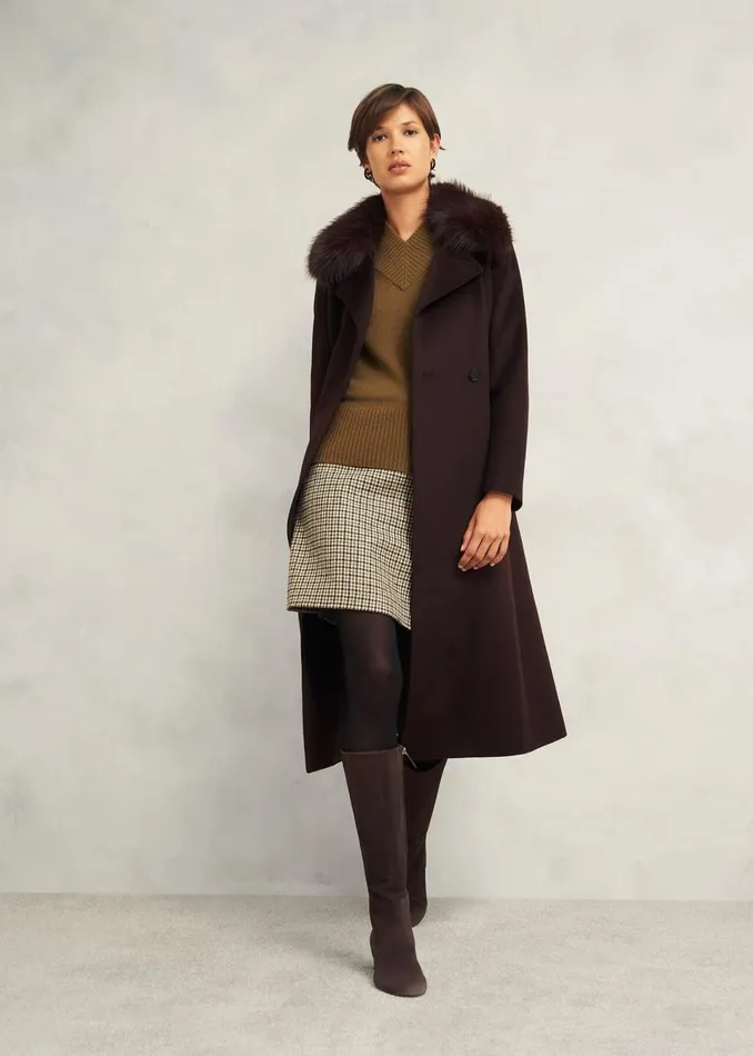 Women Jumpers and Cardigans Hobbs Becky Wool Blend Jumper Toffee