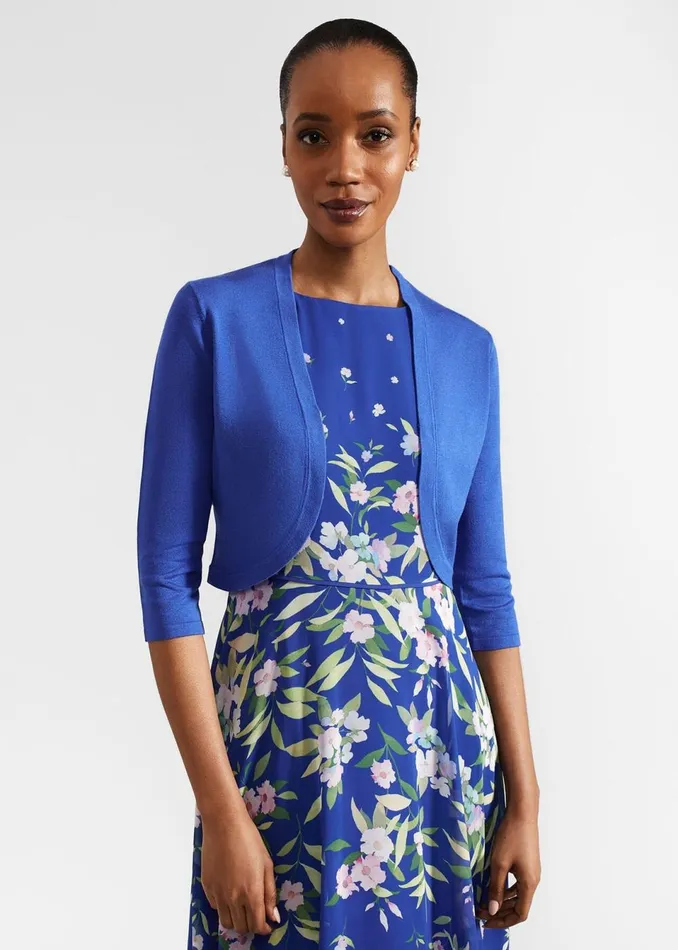 Women Jumpers and Cardigans Hobbs Carrie Bolero Lapis Blue
