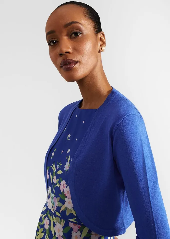 Women Jumpers and Cardigans Hobbs Carrie Bolero Lapis Blue