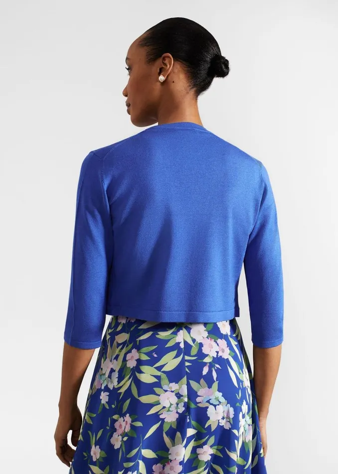 Women Jumpers and Cardigans Hobbs Carrie Bolero Lapis Blue
