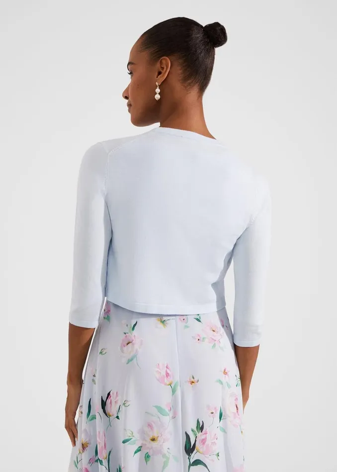 Women Jumpers and Cardigans Hobbs Carrie Bolero Pale Blue