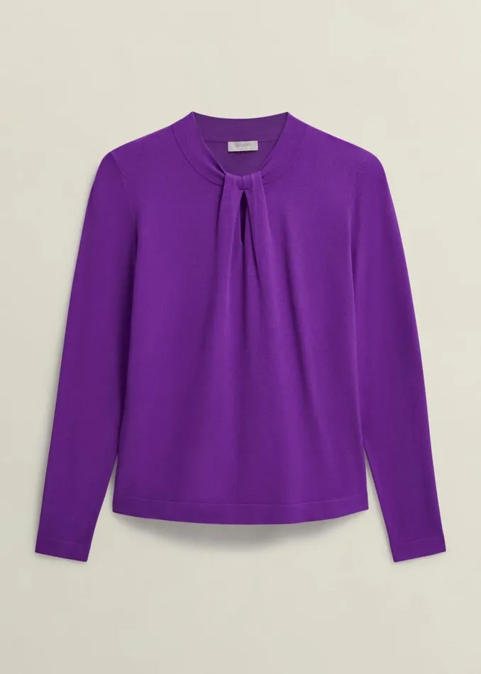 Women Jumpers and Cardigans Hobbs Effie Jumper Amaranth Purple