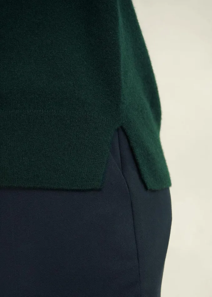Women Jumpers and Cardigans Hobbs Larina Cashmere Jumper Hawthorn Green