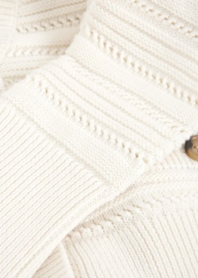 Women Jumpers and Cardigans Hobbs Naomi Cotton Cardigan Ivory