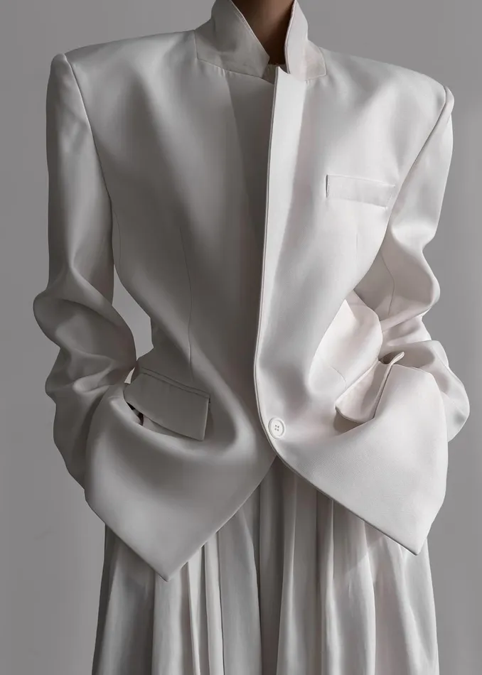 Women Jun Blazer 8211 White The Frankie Shop Outerwear
