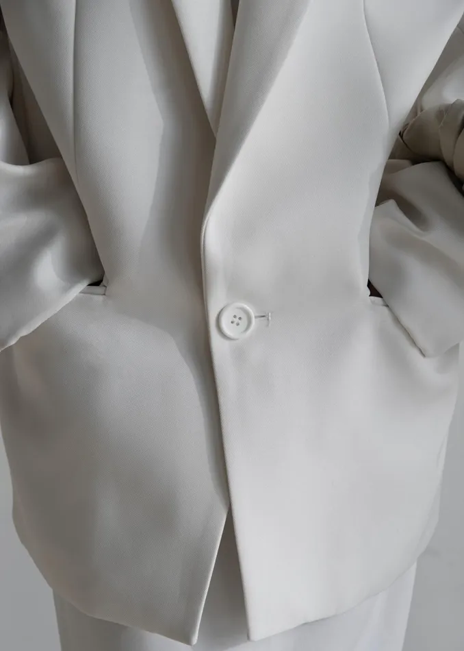Women Jun Blazer 8211 White The Frankie Shop Outerwear