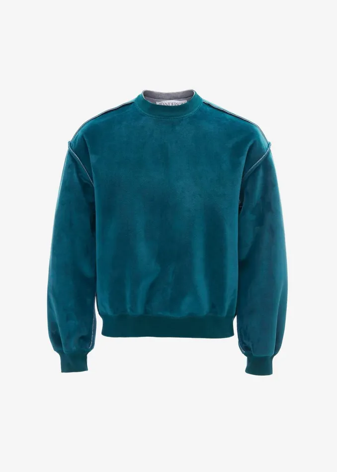 Women Jw Anderson Bonded Sweatshirt 8211 Deep Teal The Frankie Shop Tops