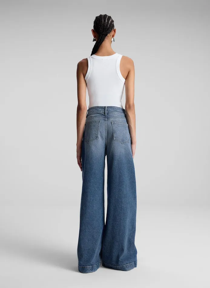 Women Kai Cotton Rib Tank White ALC Tees and Tanks